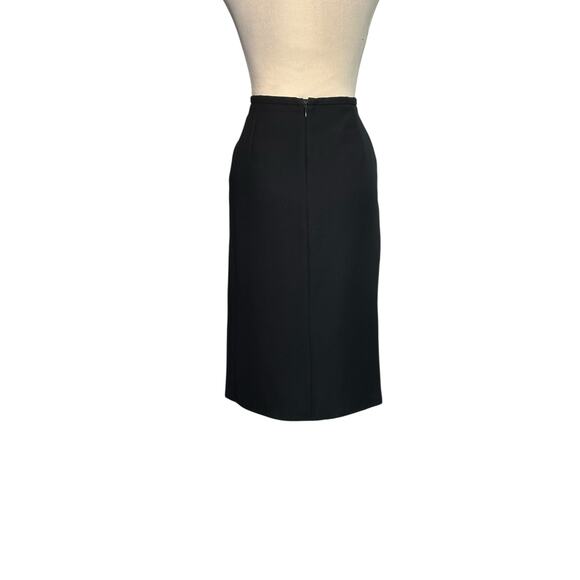 Armani Colezzioni black side ruched tulip skirt size 2 - Picture 5 of 13